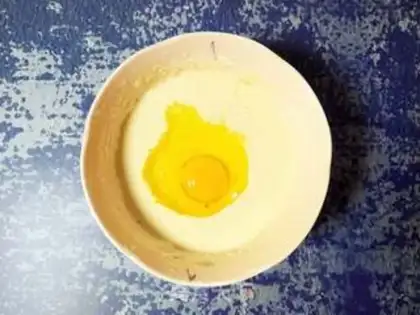 Make Milk egg pancakes step 2
