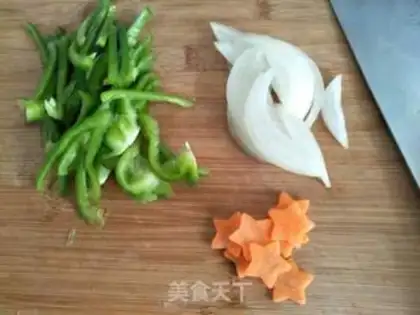 Make Chicken fried rice cake step 2