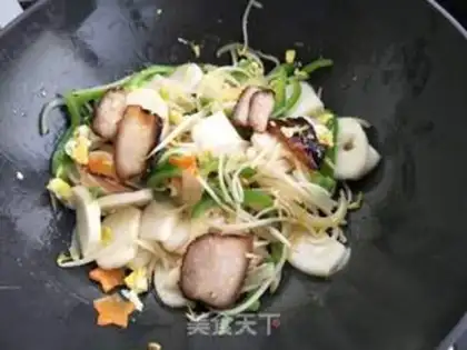 Make Chicken fried rice cake step 9