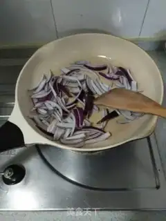 Make Onion fried tofu step 4