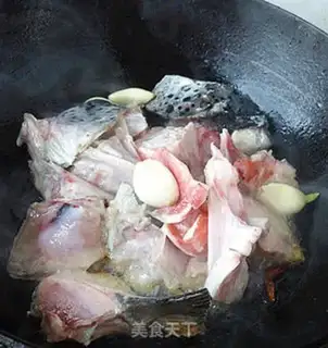 Make Tofu on a salmon head step 2