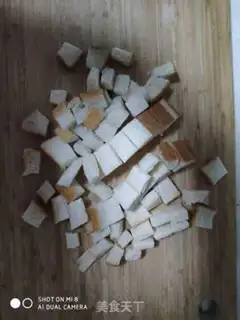 Make Applebread pudding step 1