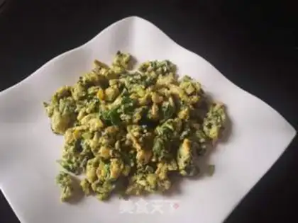 Make Celery leaves and fried eggs step 8