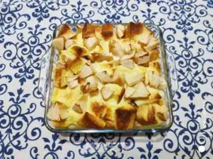 Make Applebread pudding step 9