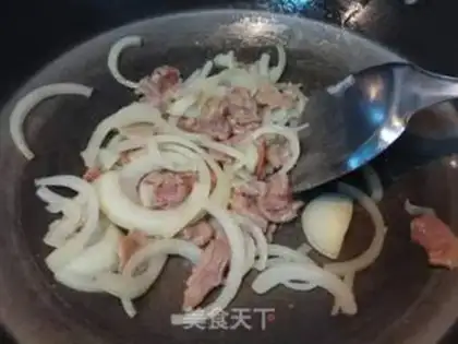 Make Pyre apricot and fried meat step 5