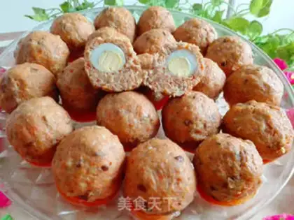 Make Quail egg carrot meatballs step 7