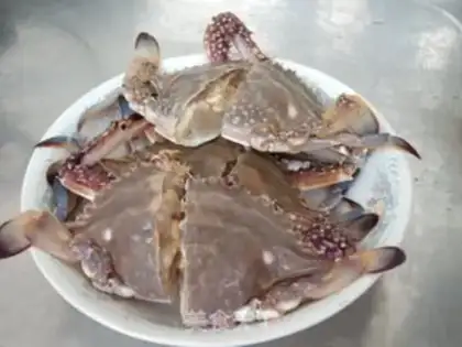 Make Double rice sea crab congee step 3