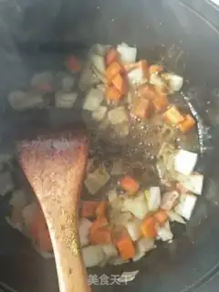Make Hands on lamb rice step 3