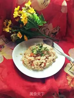 Make Hands on lamb rice step 8