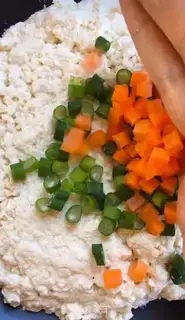 Make Tofu eggcake step 1