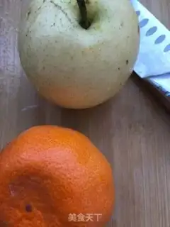 Make Sweet pears, orange sugar step 0