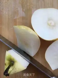 Make Sweet pears, orange sugar step 1