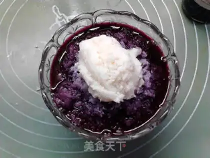 Make Mowder, blueberry juice step 7