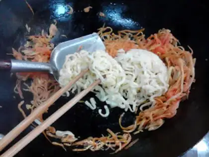 Make Seafood carrots step 9