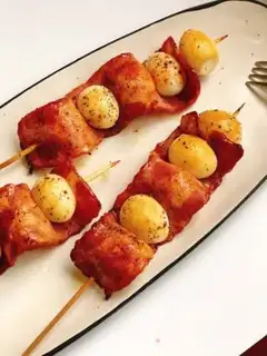 Make Bacon burrito eggs step 7
