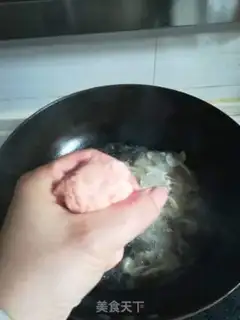 Make Mushroom green meatball soup step 8
