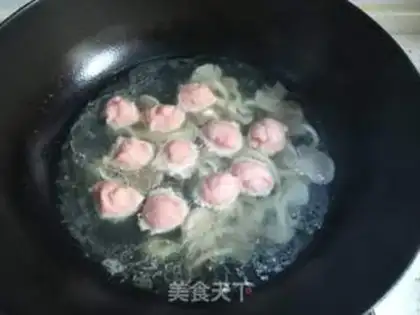 Make Mushroom green meatball soup step 9