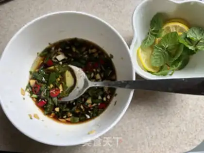 Make Mint lemon beef step 7
