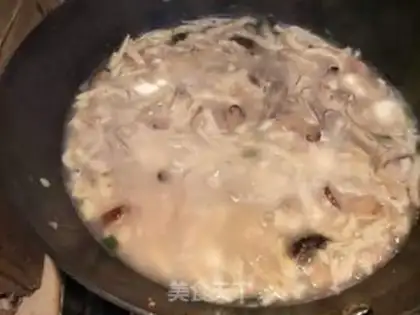 Make Eggcake fan soup step 7