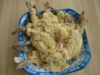 Make Fried phoenix shrimp step 4