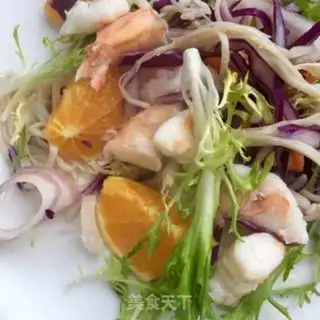 Make Shrimp fruit and vegetables salad step 9