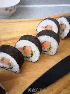 Make Sushi rolls step 7