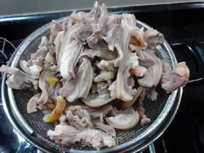 Make A sour fan of lamb step 4