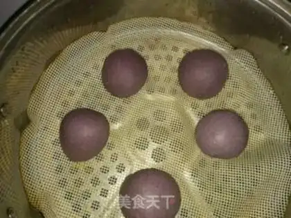 Make Black rice buns step 8