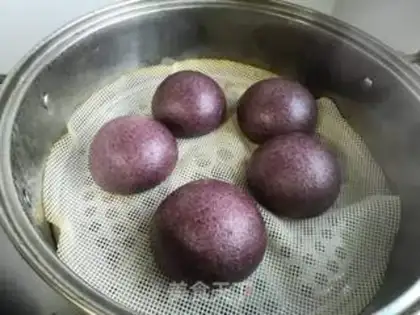 Make Black rice buns step 9