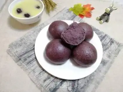 Make Black rice buns step 10
