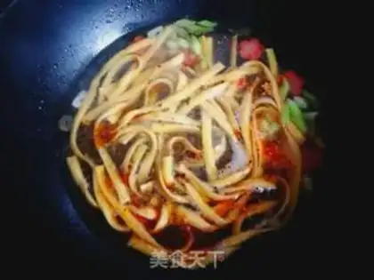 Make Three carrot noodles step 7