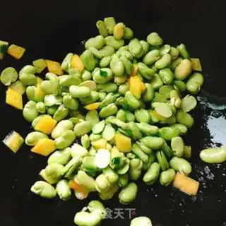 Make Carrot, beans, fried step 3
