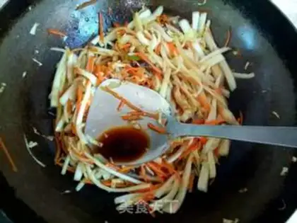 Make Cabbage carrots step 9
