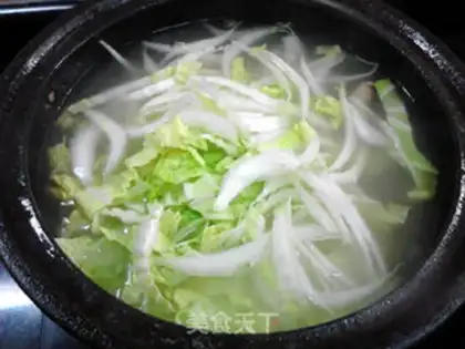 Make A cabbage fan step 9