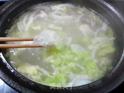 Make A cabbage fan step 10
