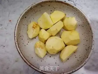 Make Chestnut date walnut rice step 0