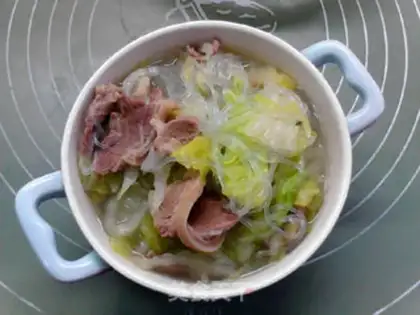 Make A cabbage fan step 12