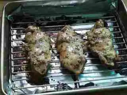 Make Coarse mustard chicken legs step 4