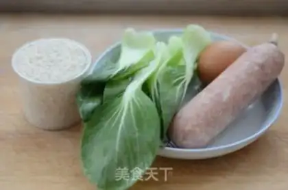 Make Sausage rice step 0
