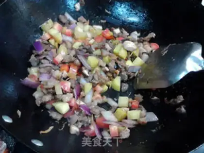 Make A crotch of mushrooms and carrots step 13