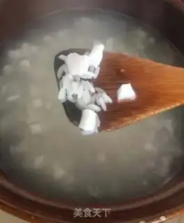 Make Sweet coconut congee step 4