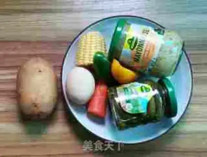Make Potato egg salad step 0