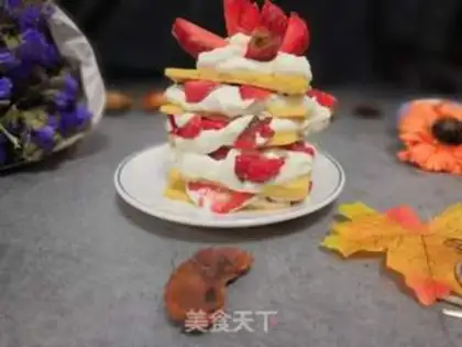 Make Strawberry Cake Tower step 11