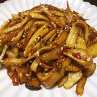 Make Spicy hands tore the mushrooms step 11