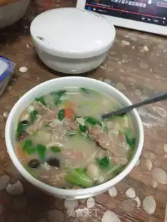 Make The lamb soup makes noodles step 4