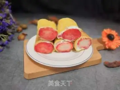 Make Strawberry roll step 8