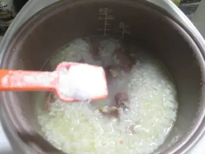 Make Duck-leg rice congee step 5