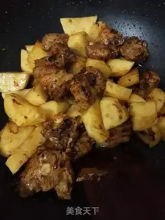 Make Potato burn ribs step 5