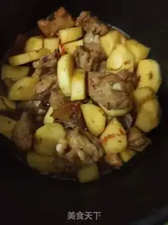 Make Potato burn ribs step 6