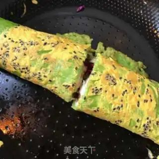 Make A veggie roll for the jade pancakes step 24